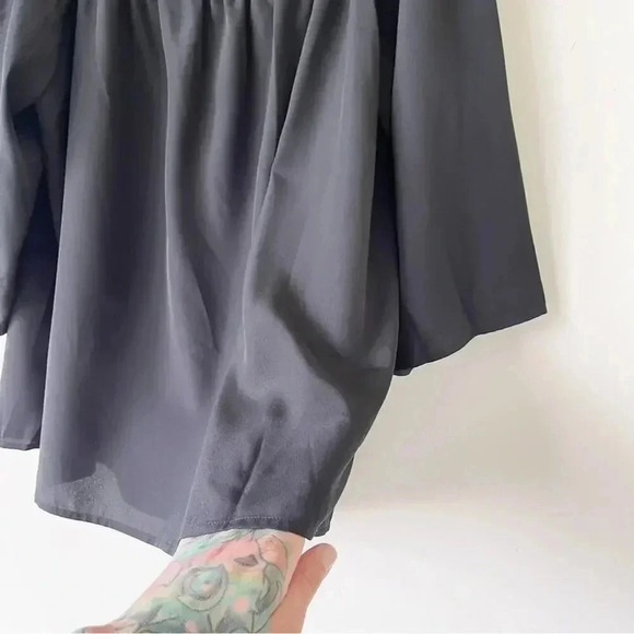 Amanda Uprichard Black Nirvana Blouse L EUC - Picture 6 of 8